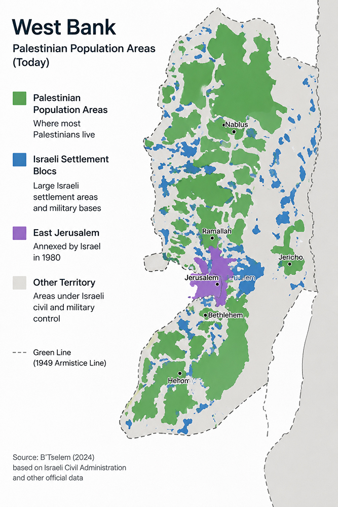 Map of West Bank